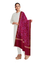 [GGCSIPSD223] Handloom Single Ikat Patola Silk Dupatta