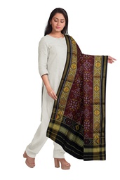 [GGCSIPSD224] Handloom Single Ikat Patola Silk Dupatta