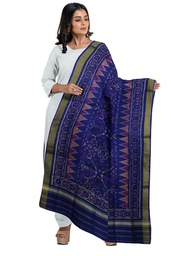 [GGCSIPSD229] Handloom Single Ikat Patola Silk Dupatta