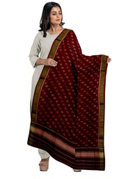 [GGCSIPSD235] Handloom Single Ikat Patola Silk Dupatta