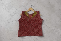 [GGCCTP17] Ajrakh Hand Block Printed Cotton Crop Top