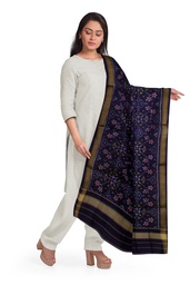 [GGCSIPSD241] Handloom Single Ikat Patola Silk Dupatta