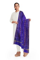 [GGCSIPSD248] Handloom Single Ikat Patola Silk Dupatta