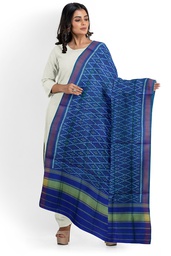 [GGCSIPSD250] Handloom Single Ikat Patola Silk Dupatta
