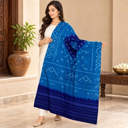 [GGCHWBS04] Handcrafted Bandhani Woolen Shawl