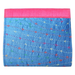 [GSHHDCL256] Handcrafted Blue Embroidered Clutch