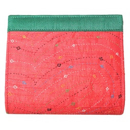 [GSHHDCL250] Handcrafted Red Embroidered Clutch