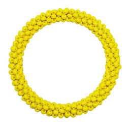 [GGCSBBG02] Handmade Beaded Bangle - Yellow